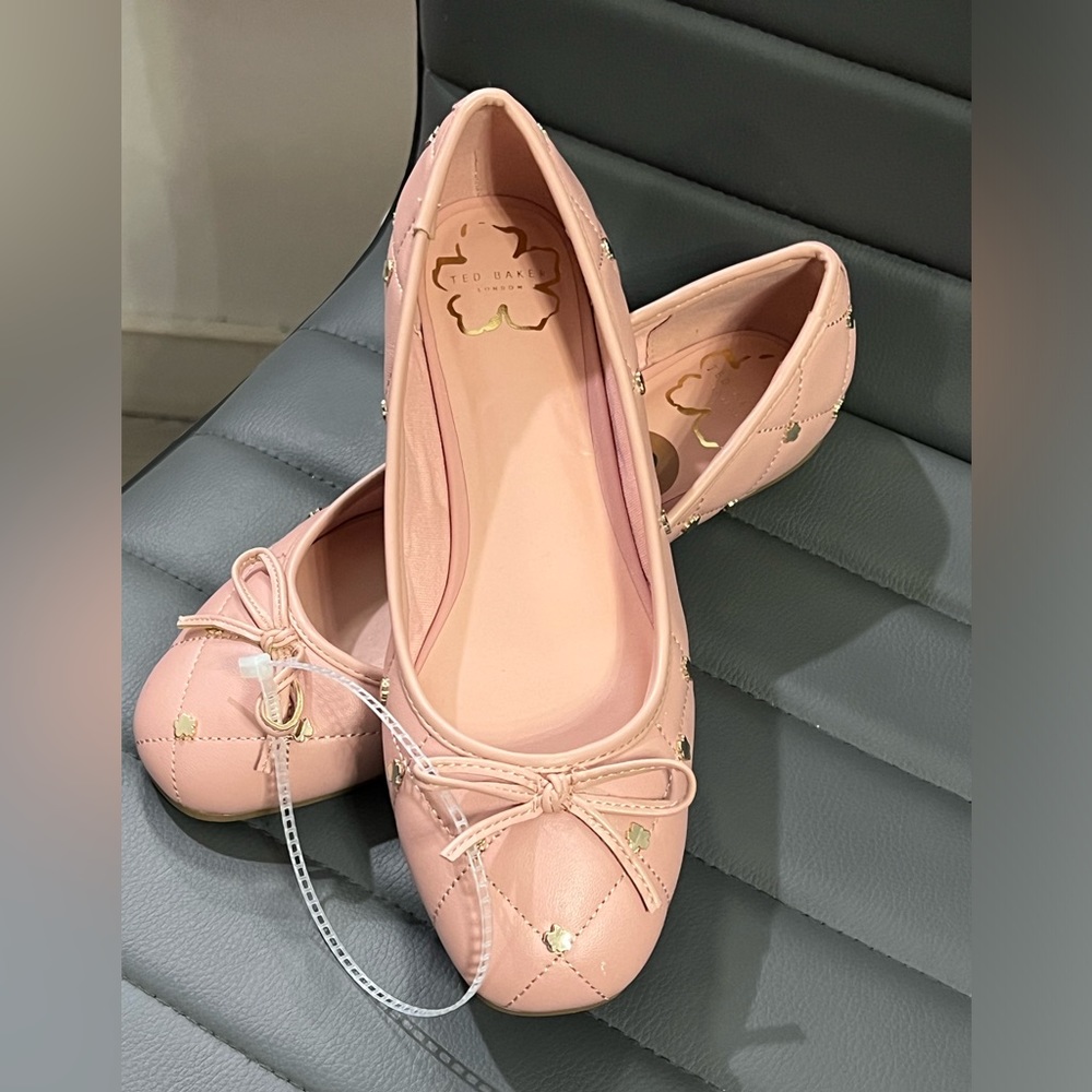 Ted baker Libban quilted flat ballerina in size EU 38